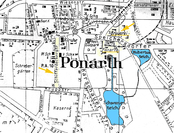 Stadtplan Ponarth