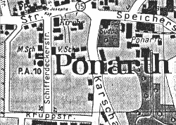 Stadtplan Ponarth